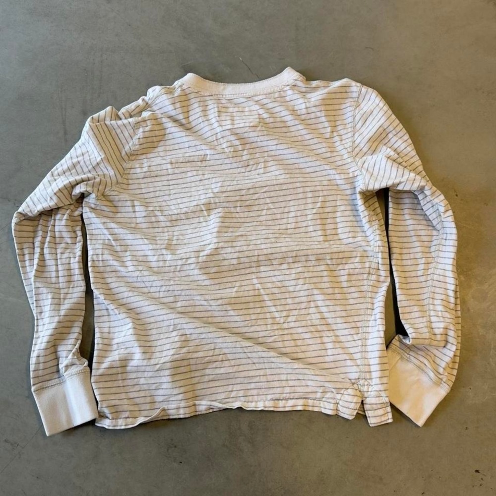 Vintage Aeropostale pinstripe long sleeve Henley shirt - Picture 3 of 6
